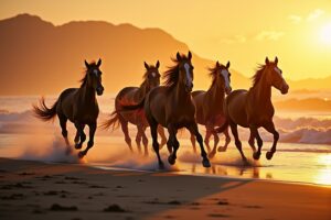 Pferde am Strand: Erlebe magische Momente im Sand