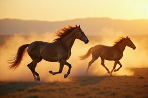 Pferde in Bewegung: Dynamik und Eleganz