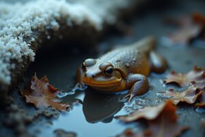 Amphibien in der Winterstarre